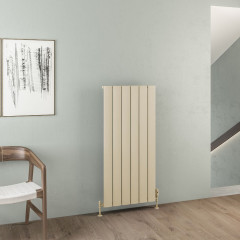 Malmesbury 1200 x 565mm Aluminium Radiator - Matt Cappuccino
