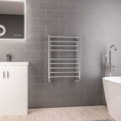 Violla 790 x 600mm Stainless Steel Towel Rail - Polished Stainless Steel