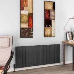 Charlton 600 x 1420mm Aluminium Radiator - Matt Anthracite