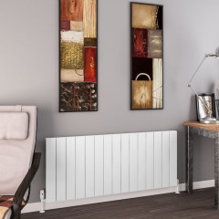Withington 600 x 1420mm Aluminium Radiator - Matt White
