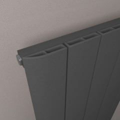 Withington 600 x 850mm Aluminium Radiator - Matt Anthracite