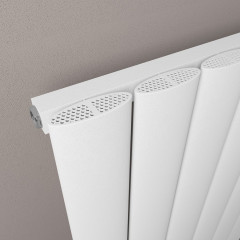 Malmesbury 1200 x 565mm Aluminium Radiator - Matt White