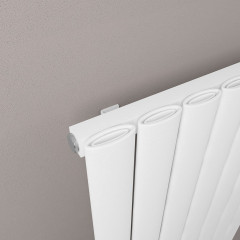 Sandhurst 1800 x 415mm Aluminium Radiator - Matt White