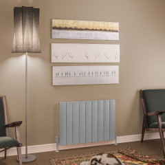 Tordino 600 x 850mm Aluminium Radiator - Matt Grey