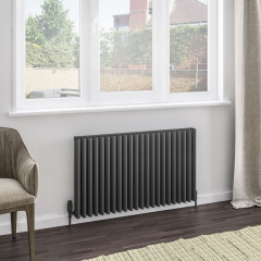 Witney 600 x 1040mm Aluminium Radiator - Matt Anthracite