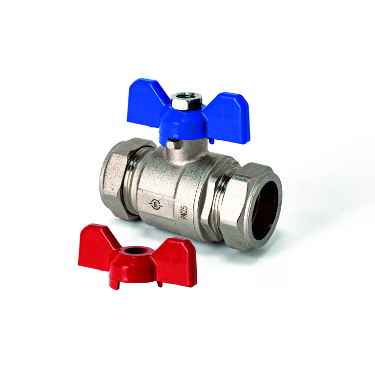 Trade Tec 28mm Blue Butterfly Handle