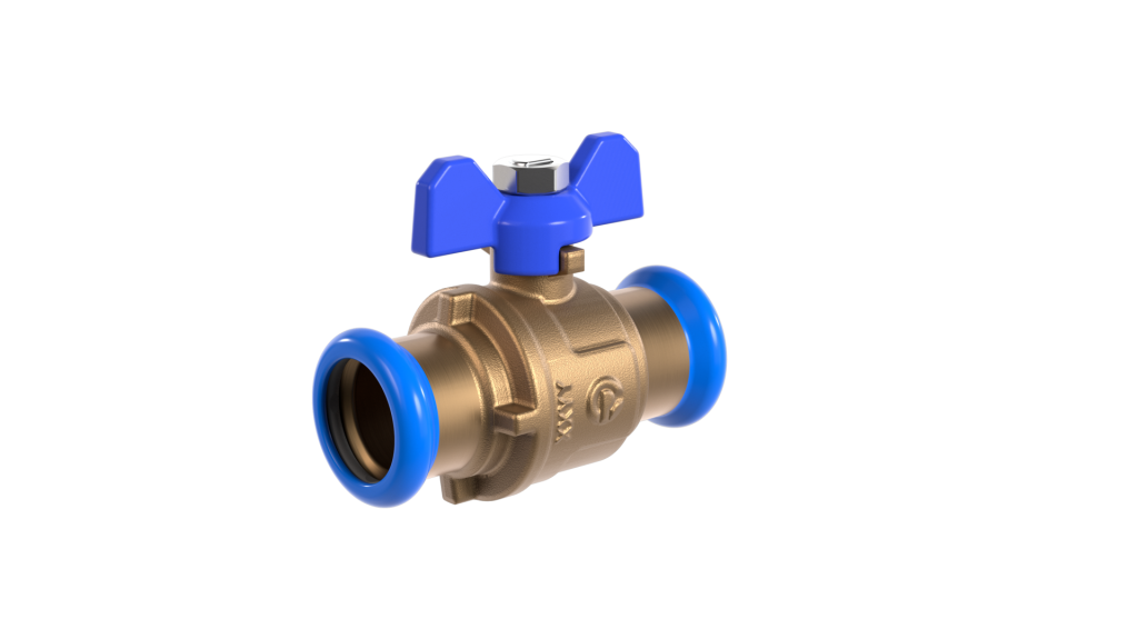 22mm-press-fit-ball-valve-Butterfly
