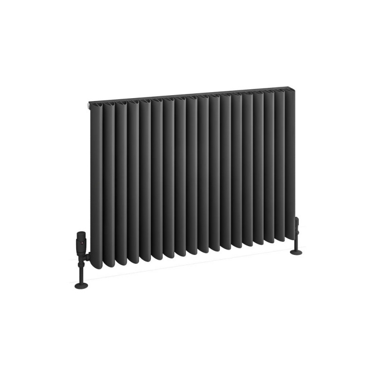 Witney 600 x 850mm Aluminium Radiator - Matt Anthracite