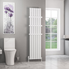 Sandhurst 1800 x 415mm Aluminium Radiator - Matt White