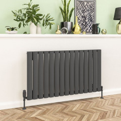 Sandhurst 600 x 1045mm Aluminium Radiator - Matt Anthracite