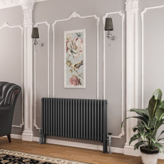 Imperia 3 Column Radiator 600 x 1145mm - Matt Anthracite