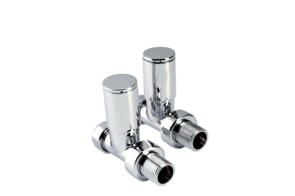 1024CP - Modern Straight Decorative Radiator Valve