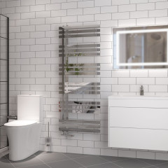 Hurley 1500 x 600mm Towel Rail - Chrome