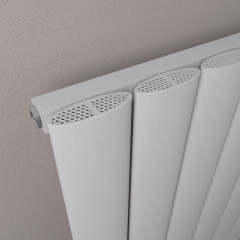 Malmesbury 1200 x 565mm Aluminium Radiator - Matt Grey