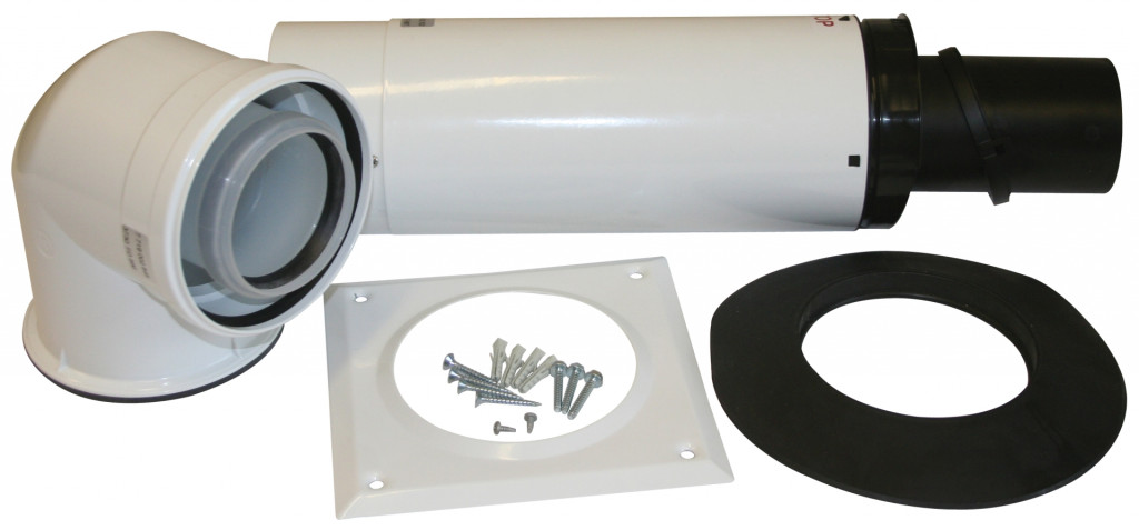 7719003702Standard Telescopic Horizontal Flue Kit 125mm