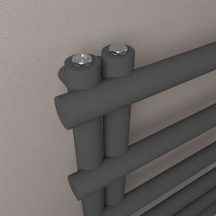 Marlow E-Style 1150 x 600mm Towel Rail - Matt Anthracite
