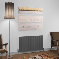 Tordino 600 x 1040mm Aluminium Radiator - Matt Anthracite