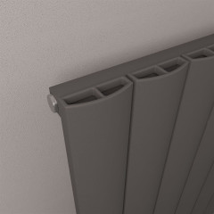 Tordino 600 x 850mm Aluminium Radiator - Matt Anthracite