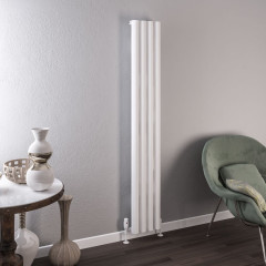 Burford 1800 x 275mm Aluminium Radiator - Matt White