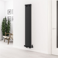 Murano 1800 x 310mm Radiator - Matt Black