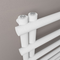 Marlow E-Style 1750 x 500mm Towel Rail - Matt White