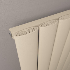 Malmesbury 600 x 1420mm Aluminium Radiator - Matt Cappuccino