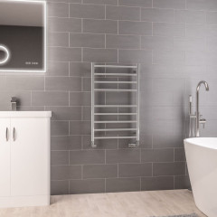 Violla 790 x 500mm Stainless Steel Towel Rail - Polished Stainless Steel