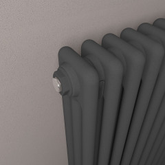 Imperia 3 Column Radiator 600 x 1145mm - Matt Anthracite