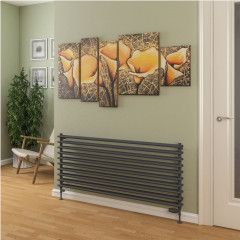 Murano 600 x 1400mm Radiator - Matt Anthracite