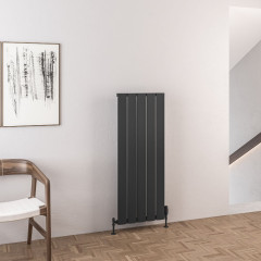 Malmesbury 1200 x 470mm Aluminium Radiator - Matt Anthracite
